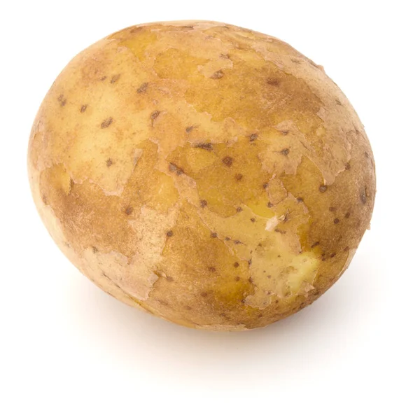 Beyaz arka plan üzerinde kesme izole yeni patates yumru