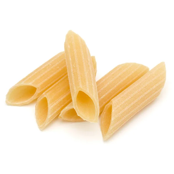 Italiensk Pasta Isolerad Över Vit Bakgrund Det Pennoni Pennvatten — Stockfoto