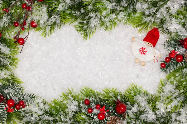 Weihnachtsgrußkarte Weihnachtsrahmen Mit Kopierraum Noel Festlichen Hintergrund Neujahrssymbol Kinder Spielen lizenzfreie Stockfotos