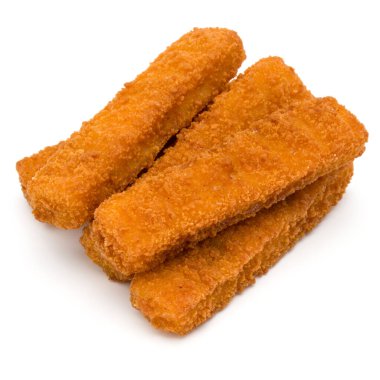 Çıtır Balık kroket beyaz arka plan üzerinde izole