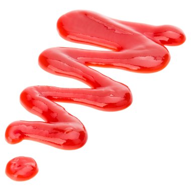 Domates sosu, beyaz arka plan üzerinde izole ketçap