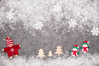 Noel tebrik kartı. Noel şenlikli arka plan. Yeni yıl sembolü. Çocuklar tema oyun..