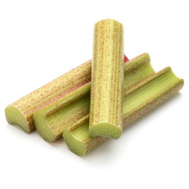 Beyaz arka plan kesme izole ravent kök