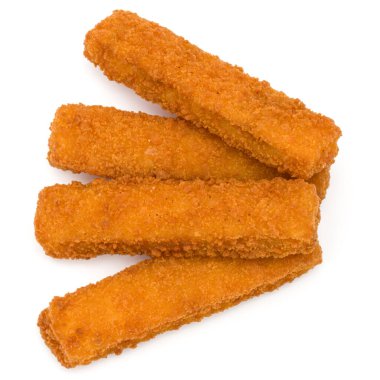 Çıtır Balık kroket beyaz arka plan üzerinde izole