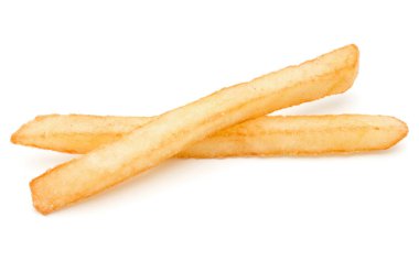 Fransız kızarmış patates beyaz arka plan üzerinde izole