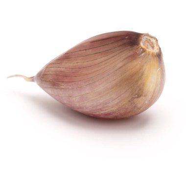 Beyaz arka plan kesme izole bir diş sarımsak