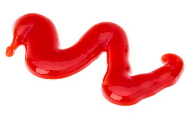 Domates sosu, beyaz arka plan üzerinde izole ketçap