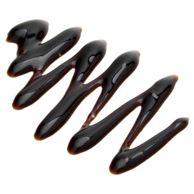 Balsamik sirke krem beyaz arka plan üzerinde izole. İtalyan salata sosu, soslu.