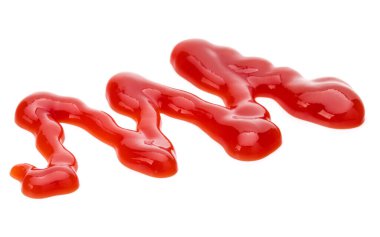 Domates sosu, beyaz arka plan üzerinde izole ketçap