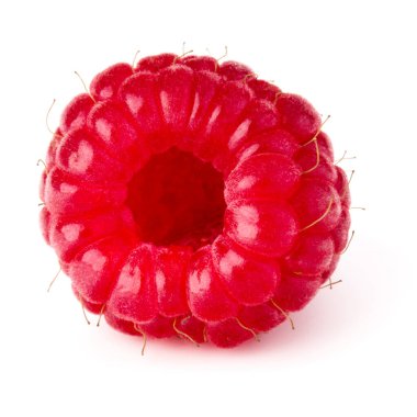 bir olgun ahududu izole üzerinde beyaz arka planı kapat