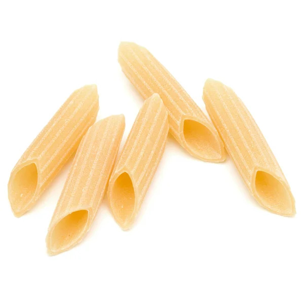 Italian Pasta Isolated White Background Pennoni Penne Rigate — Stock Photo, Image