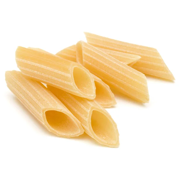 Italiaanse Pasta Geïsoleerd Een Witte Achtergrond Pennoni Penne Rigate — Stockfoto