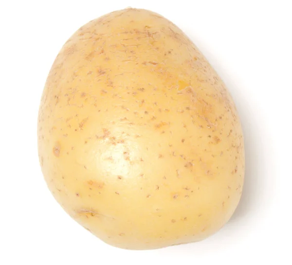 Potato Isolated White Background Top View Flat Lay — Stock Photo, Image