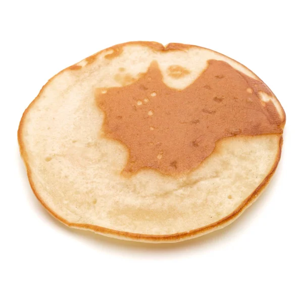 One Pancake Isolated White Background Cutout — Stock Photo, Image