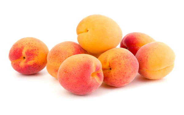 Bunch Apricot Fruit Isolated White Background Cutout — Stock Photo, Image