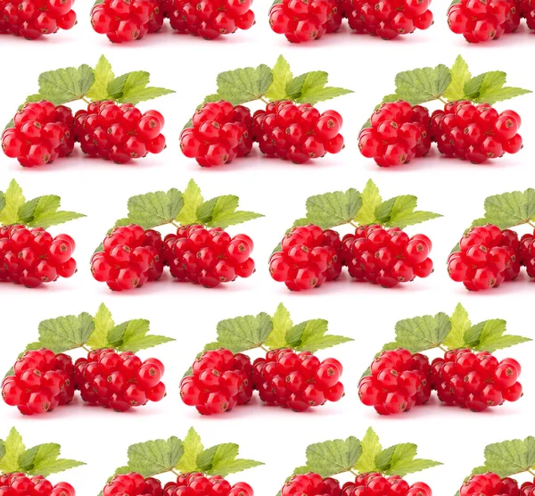 Rote Johannisbeeren Isoliert Auf Weißem Hintergrund Ausschnitt Kreatives Layout Obst — Stockfoto