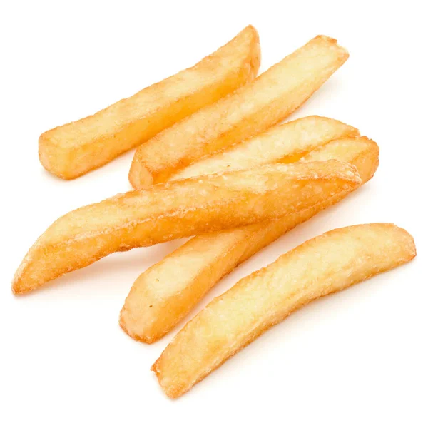 Pommes Terre Frites Isolées Sur Fond Blanc — Photo