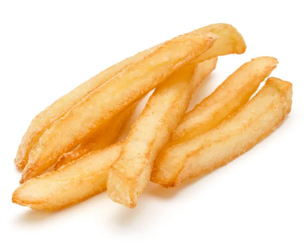 Patate Fritte Francesi Isolate Fondo Bianco — Foto Stock