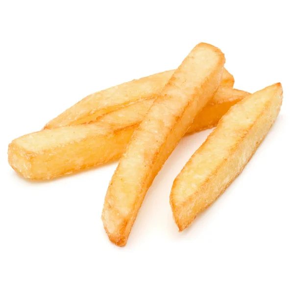 Patate Fritte Francesi Isolate Fondo Bianco — Foto Stock