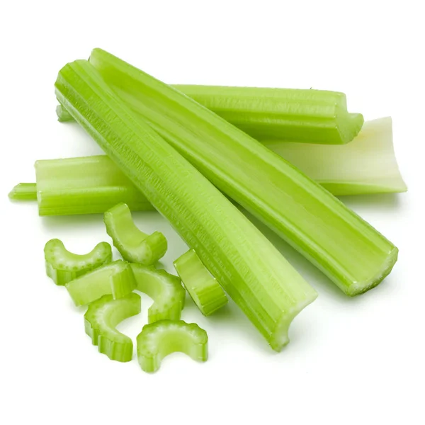 Celery Stalk Bunch Isolated White Background Cut Out Stock Photo