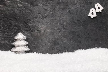 Noel tebrik kartı. Noel şenlikli arka plan. Yeni yıl sembolü. Noel hikaye Tema. Festival arka plan kopya alanı ile.