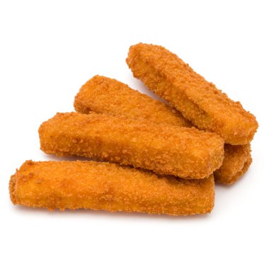 Çıtır Balık kroket beyaz arka plan üzerinde izole