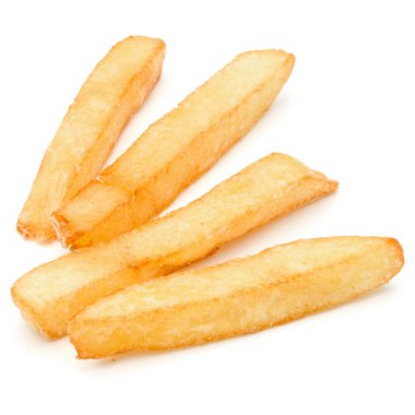 Fransız kızarmış patates beyaz arka plan üzerinde izole