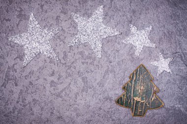 Noel tebrik kartı. Noel şenlikli arka plan. Yeni yıl sembolü. Yıldız.