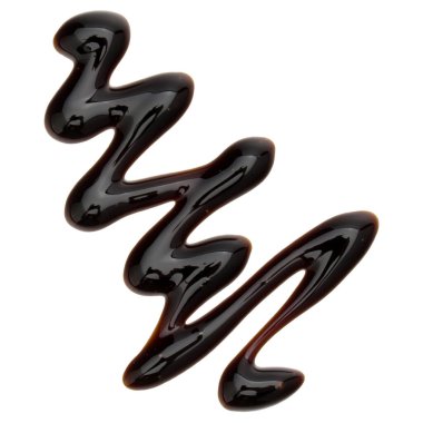 Balsamik sirke krem beyaz arka plan üzerinde izole. İtalyan salata sosu, soslu.