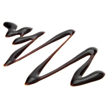 Balsamik sirke krem beyaz arka plan üzerinde izole. İtalyan salata sosu, soslu.