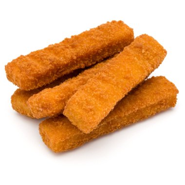 Çıtır Balık kroket beyaz arka plan üzerinde izole