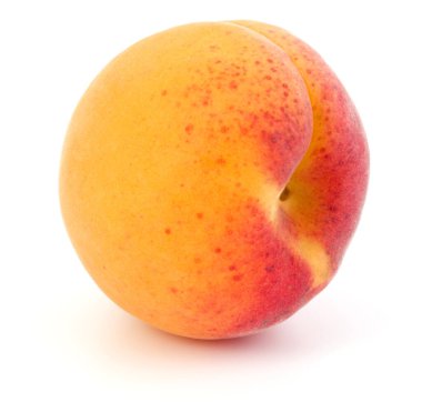 Beyaz arka plan kesme izole bir kayısı