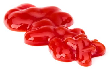 Domates sosu, beyaz arka plan üzerinde izole ketçap