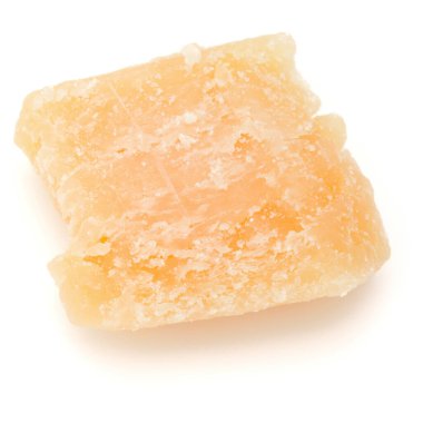 Beyaz arka plan kesme izole bir parmesan peynir paçavra