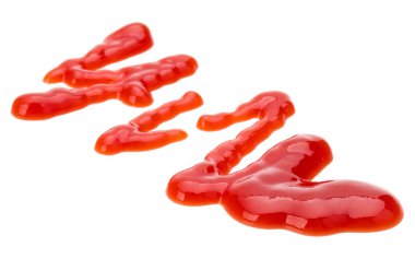 Domates sosu, beyaz arka plan üzerinde izole ketçap