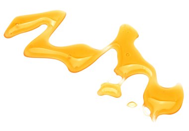 Beyaz arka plan üzerinde izole tatlı bal