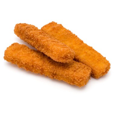 Çıtır Balık kroket beyaz arka plan üzerinde izole