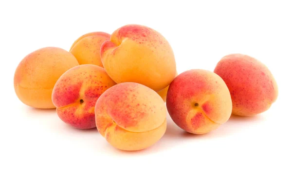 Bunch Apricot Fruit Isolated White Background Cutout — Stock Photo, Image