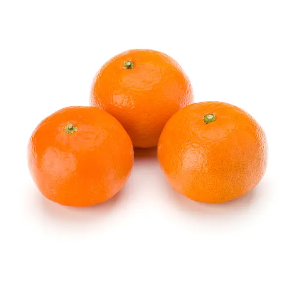 Tangerine Mandarin Fruit Geïsoleerd Witte Achtergrond Knipsel — Stockfoto