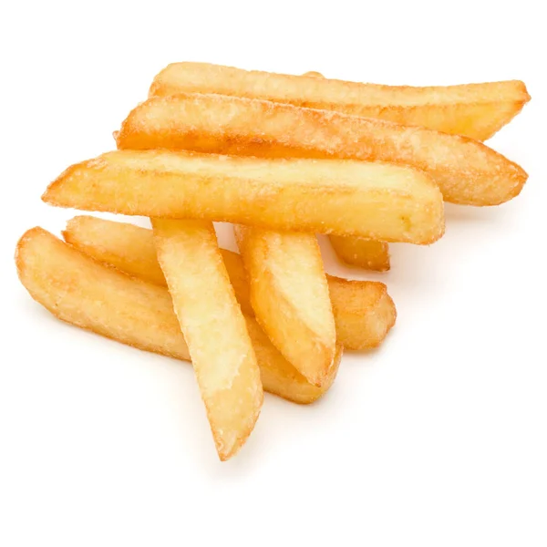 Patate Fritte Francesi Isolate Fondo Bianco — Foto Stock