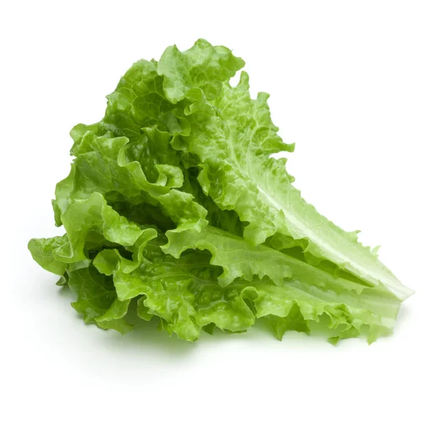Frische Grüne Salatblätter Isoliert Auf Weißem Hintergrund — Stockfoto