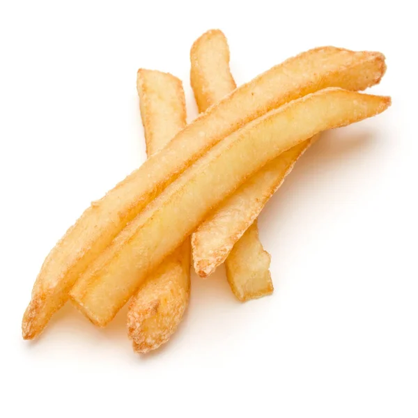French Fried Potatoes Isolated White Background — Stock Photo, Image