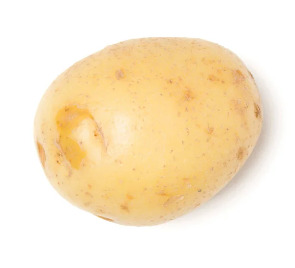 Картофель Изолирован Белом Фоне Вид Сверху Плоский — стоковое фото