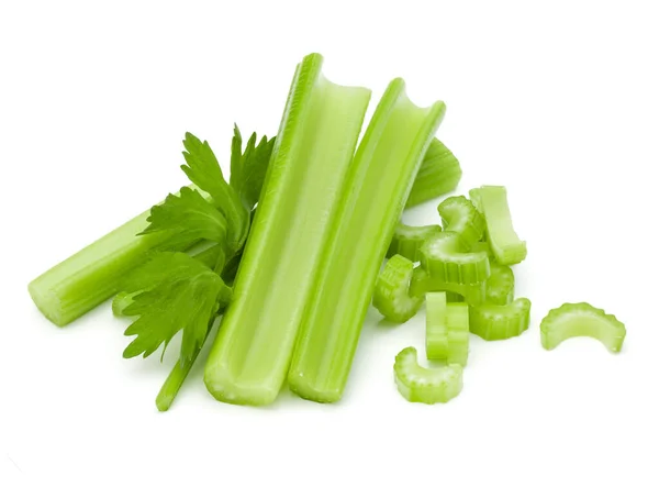 Celery Stalk Bunch Isolated White Background Cut Out — Stock Photo, Image
