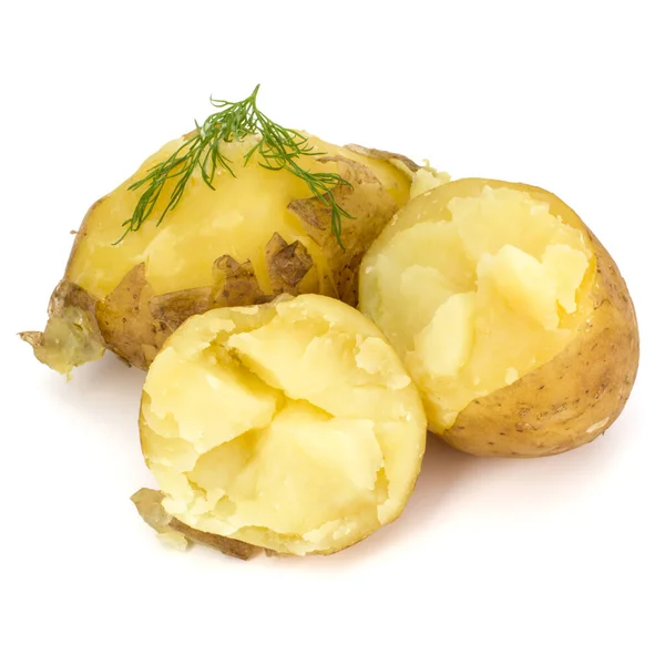 Варена Очищена Картопля Ізольована Білому Тлі — стокове фото
