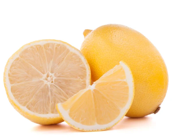 Lemon Citron Citrus Fruit Isolated White Background Cutout — Stock Photo, Image