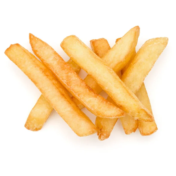 Pommes Terre Frites Isolées Sur Fond Blanc — Photo