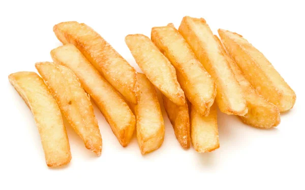 French Fried Potatoes Isolated White Background — Stock Photo, Image