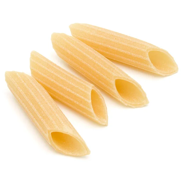 Italiaanse Pasta Geïsoleerd Een Witte Achtergrond Pennoni Penne Rigate — Stockfoto