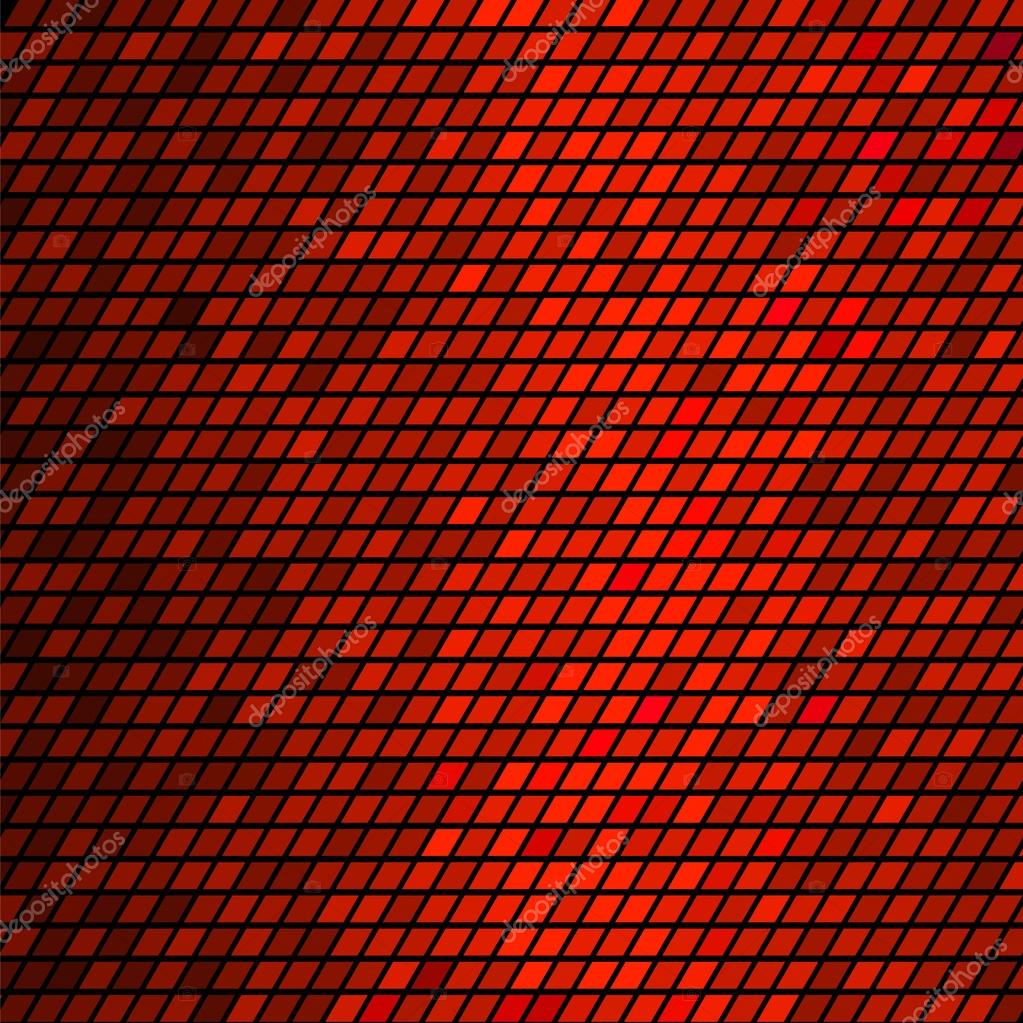 Abstract Red mosaic Tiles. Colorful Vector Background Stock Vector